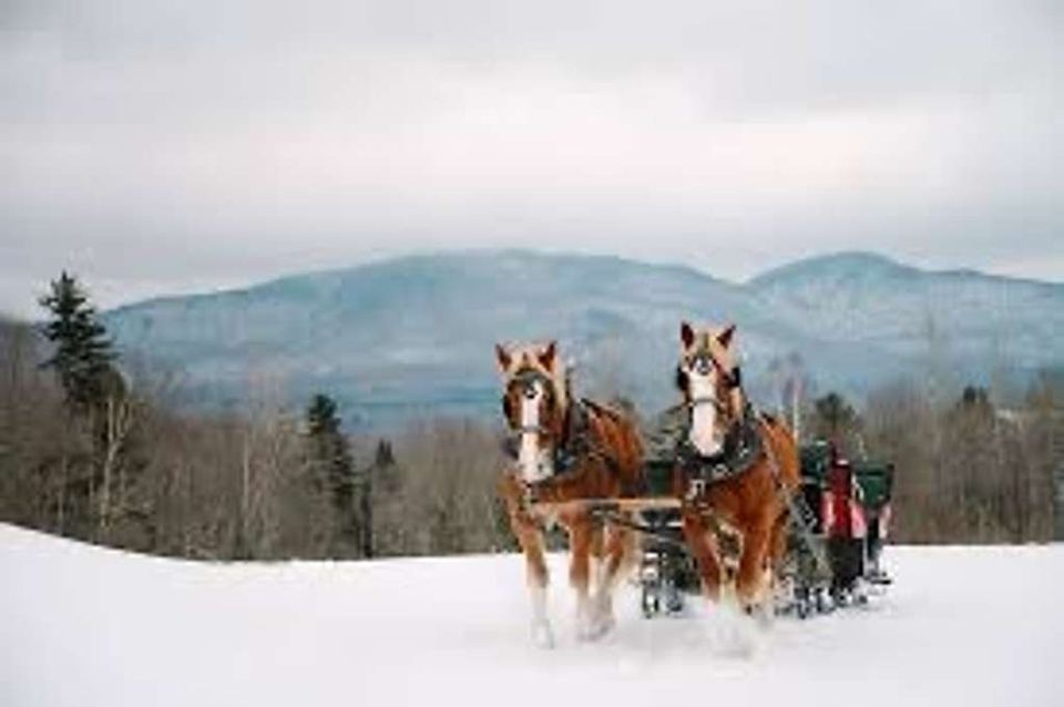The Most Romantic Sleigh Ride and 3 Course Dinner in Vermont.